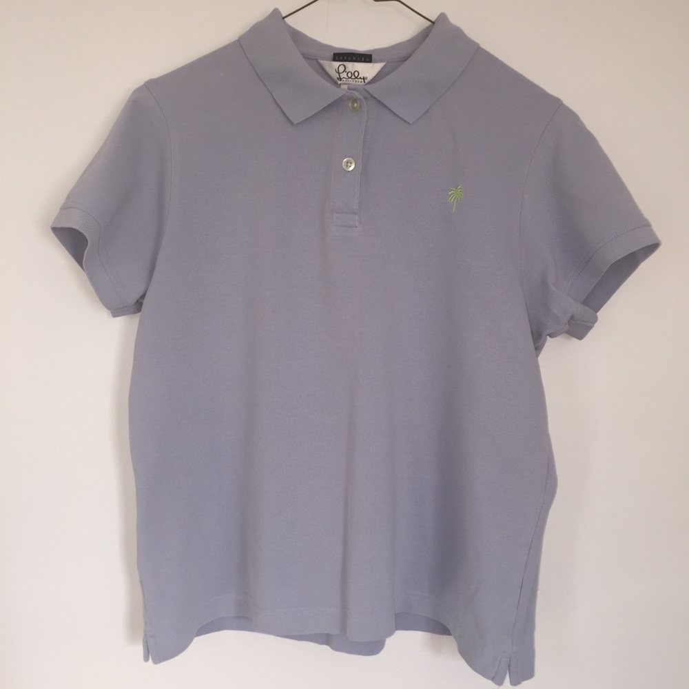 Lilly Pulitzer periwinkle pique polo, women’s lrg